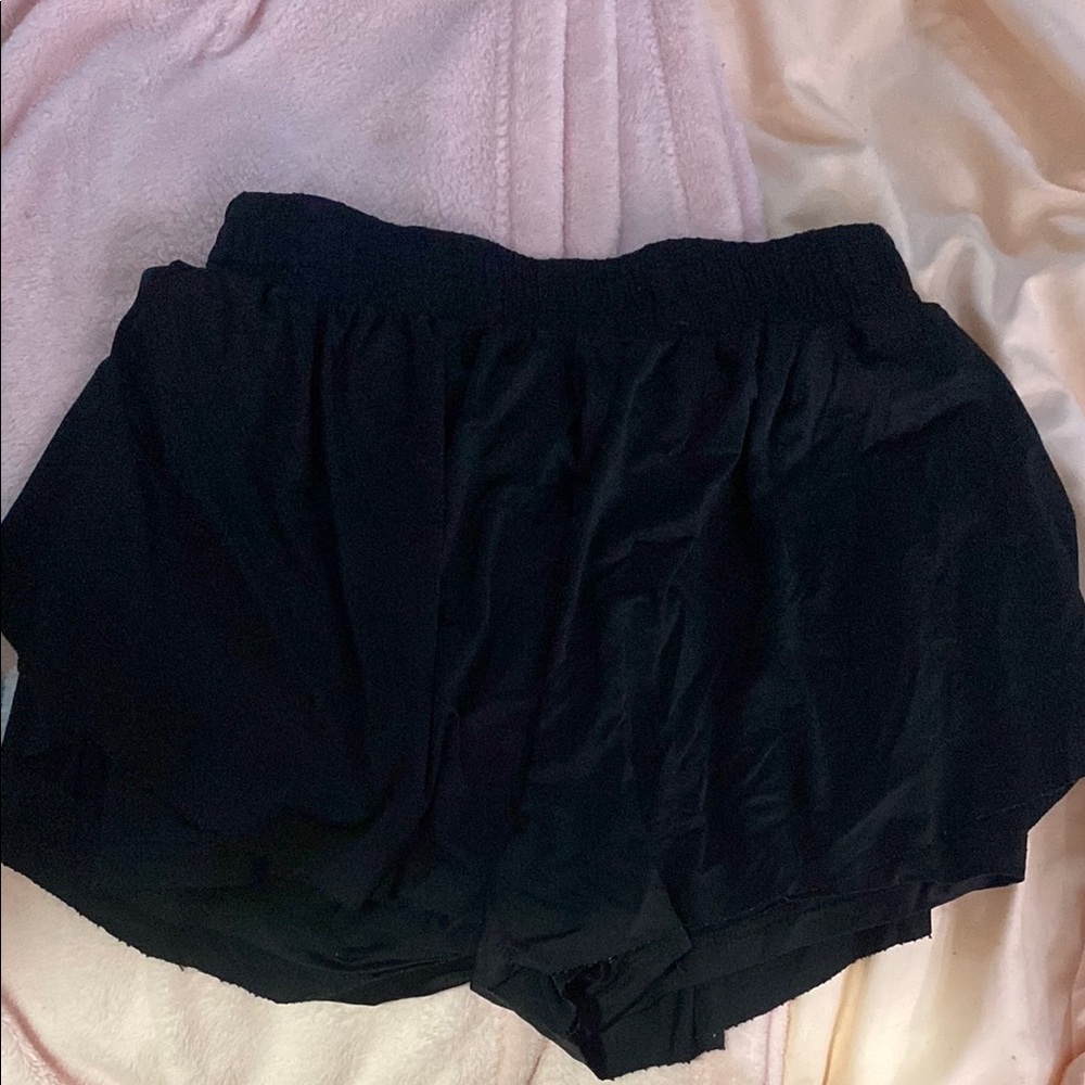 Amazon Black Athletic Shorts Lightweight Elastic Waist